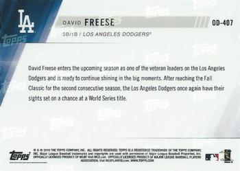 2019 Topps Now Road to Opening Day Los Angeles Dodgers #OD-407 David Freese Back