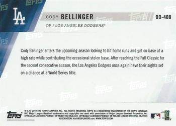 2019 Topps Now Road to Opening Day Los Angeles Dodgers #OD-408 Cody Bellinger Back