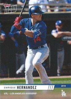 2019 Topps Now Road to Opening Day Los Angeles Dodgers #OD-410 Enrique Hernandez Front