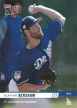 2019 Topps Now Road to Opening Day Los Angeles Dodgers #OD-414 Clayton Kershaw Front
