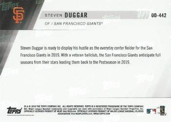 2019 Topps Now Road to Opening Day San Francisco Giants #OD-442 Steven Duggar Back
