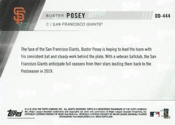 2019 Topps Now Road to Opening Day San Francisco Giants #OD-444 Buster Posey Back