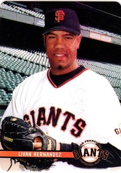 2002 Keebler San Francisco Giants SGA #13 Livan Hernandez Front