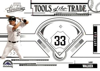 2005 Playoff Absolute Memorabilia - Tools of the Trade Black #TT-19 Larry Walker Front