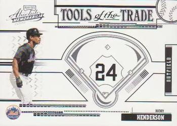 2005 Playoff Absolute Memorabilia - Tools of the Trade Black #TT-54 Rickey Henderson Front