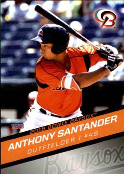 2018 Choice Bowie Baysox Update #44 Anthony Santander Front