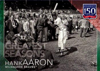 2019 Topps - 150 Years of Professional Baseball Green #150-135 Hank Aaron Front