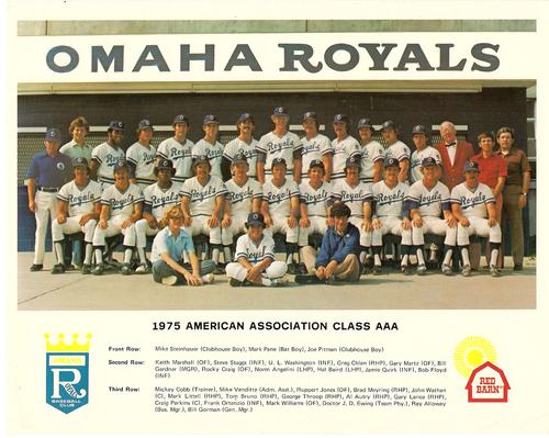 1975 Red Barn Omaha Royals Team Photo #NNO Team Photo Front
