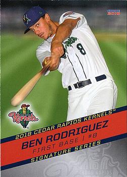 2018 Choice Cedar Rapids Kernels #22 Ben Rodriguez Front