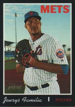 2019 Topps Heritage - Black Border #559 Jeurys Familia Front