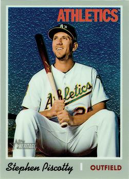 2019 Topps Heritage - Chrome #THC-434 Stephen Piscotty Front