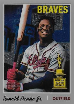 2019 Topps Heritage - Chrome #THC-500 Ronald Acuña Jr. Front