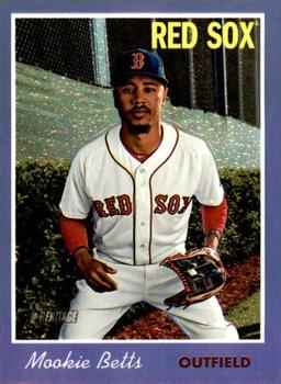 2019 Topps Heritage - Chrome Purple Refractor #THC-78 Mookie Betts Front