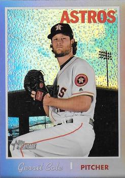 2019 Topps Heritage - Chrome Purple Refractor #THC-429 Gerrit Cole Front