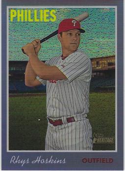 2019 Topps Heritage - Chrome Purple Refractor #THC-458 Rhys Hoskins Front