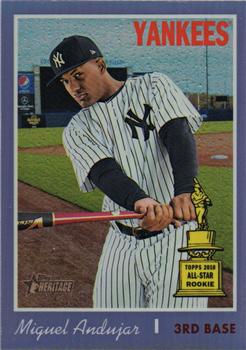 2019 Topps Heritage - Chrome Purple Refractor #THC-473 Miguel Andujar Front