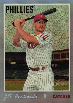 2019 Topps Heritage - Chrome Purple Refractor #THC-535 J.T. Realmuto Front