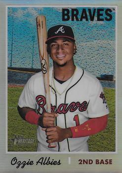 2019 Topps Heritage - Chrome Refractor #THC-436 Ozzie Albies Front