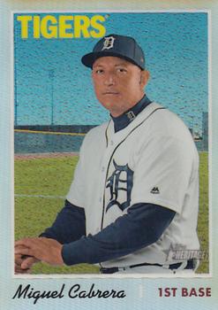 2019 Topps Heritage - Chrome Refractor #THC-472 Miguel Cabrera Front