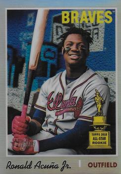 2019 Topps Heritage - Chrome Refractor #THC-500 Ronald Acuña Jr. Front