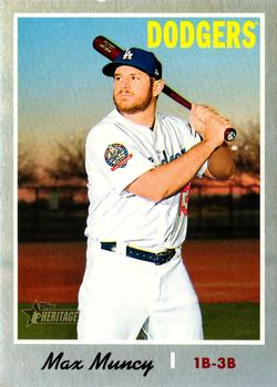 2019 Topps Heritage - Silver Metal #446 Max Muncy Front