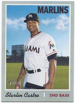 2019 Topps Heritage - Silver Metal #452 Starlin Castro Front