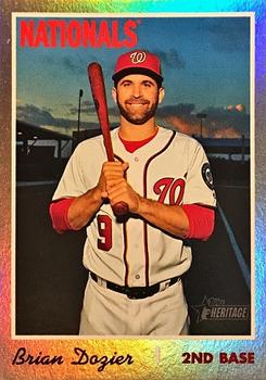 2019 Topps Heritage - Silver Metal #529 Brian Dozier Front