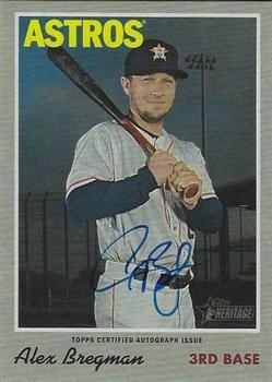 2019 Topps Heritage - Real One Autographs #ROA-AB Alex Bregman Front