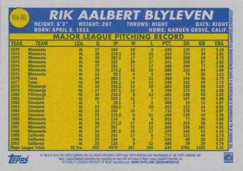 2019 Topps Heritage - Real One Autographs #ROA-BBL Bert Blyleven Back