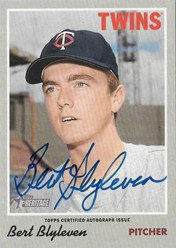 2019 Topps Heritage - Real One Autographs #ROA-BBL Bert Blyleven Front