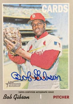 2019 Topps Heritage - Real One Autographs #ROA-BG Bob Gibson Front