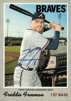 2019 Topps Heritage - Real One Autographs #ROA-FF Freddie Freeman Front