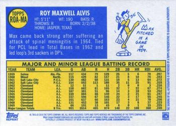 2019 Topps Heritage - Real One Autographs #ROA-MA Max Alvis Back