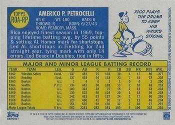 2019 Topps Heritage - Real One Autographs #ROA-RP Rico Petrocelli Back