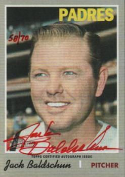 2019 Topps Heritage - Real One Autographs Special Edition Red Ink #ROA-JB Jack Baldschun Front