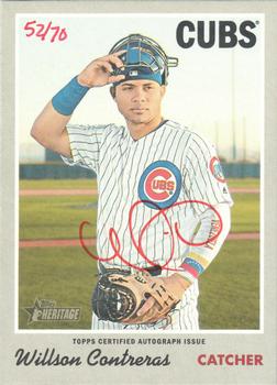 2019 Topps Heritage - Real One Autographs Special Edition Red Ink #ROA-WC Willson Contreras Front