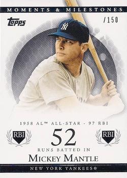 2007 Topps Moments & Milestones #168-52 Mickey Mantle Front
