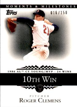 2007 Topps Moments & Milestones #16-10 Roger Clemens Front