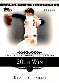 2007 Topps Moments & Milestones #16-20 Roger Clemens Front