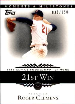 2007 Topps Moments & Milestones #16-21 Roger Clemens Front