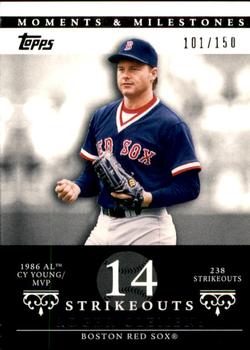 2007 Topps Moments & Milestones #18-14 Roger Clemens Front