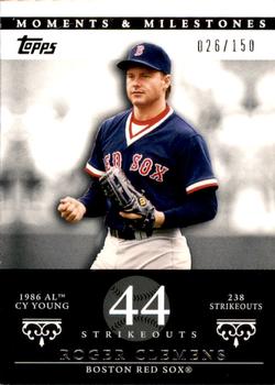 2007 Topps Moments & Milestones #18-44 Roger Clemens Front
