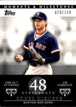 2007 Topps Moments & Milestones #18-48 Roger Clemens Front