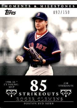 2007 Topps Moments & Milestones #18-85 Roger Clemens Front