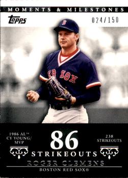 2007 Topps Moments & Milestones #18-86 Roger Clemens Front