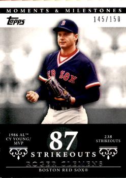 2007 Topps Moments & Milestones #18-87 Roger Clemens Front