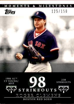 2007 Topps Moments & Milestones #18-98 Roger Clemens Front