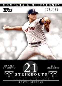 2007 Topps Moments & Milestones #20-21 Roger Clemens Front