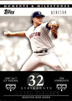 2007 Topps Moments & Milestones #20-32 Roger Clemens Front
