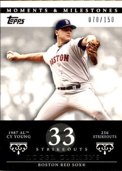 2007 Topps Moments & Milestones #20-33 Roger Clemens Front